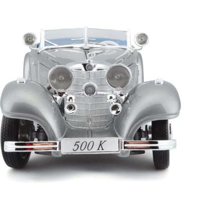 Maisto Mercedes-Benz 500 K Typ Specialroadster 1936 1:18 šedá metalíza