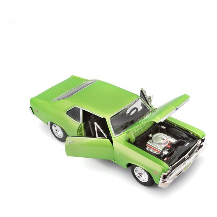 Maisto Chevrolet Nova SS 1970 1:24 světle zelená metalíza