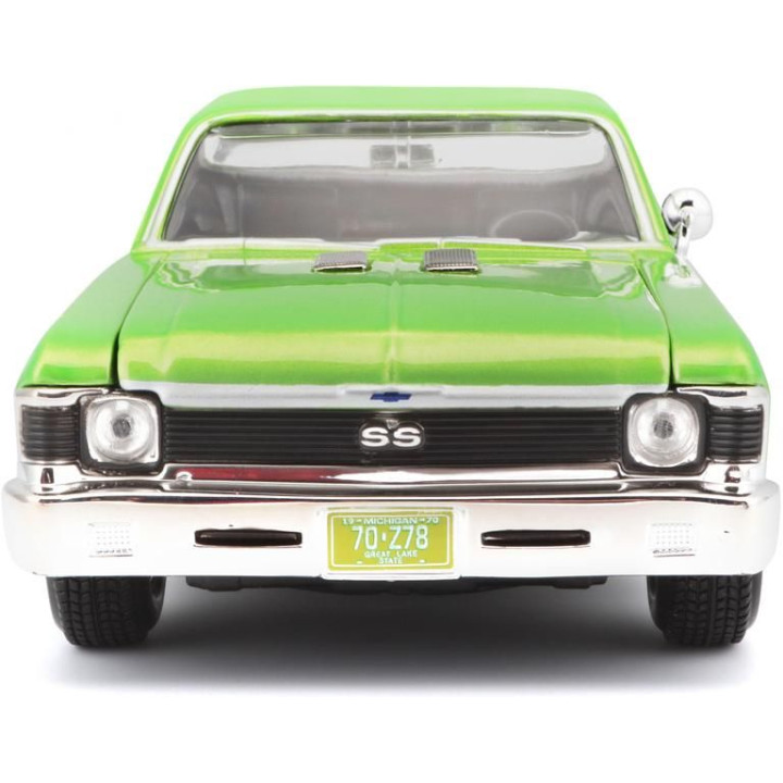 Maisto Chevrolet Nova SS 1970 1:24 světle zelená metalíza