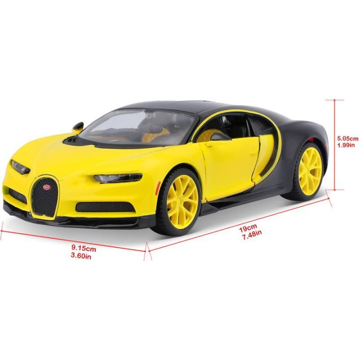 Maisto Bugatti Chiron 1:24 žluto-černá