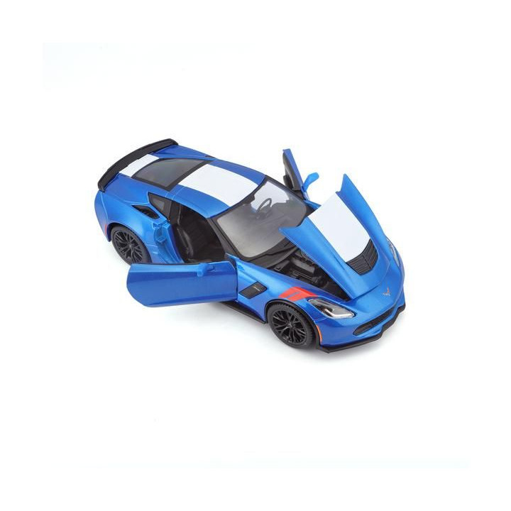 Maisto Corvette Grand Sport 2017 1:24 modrá metalíza