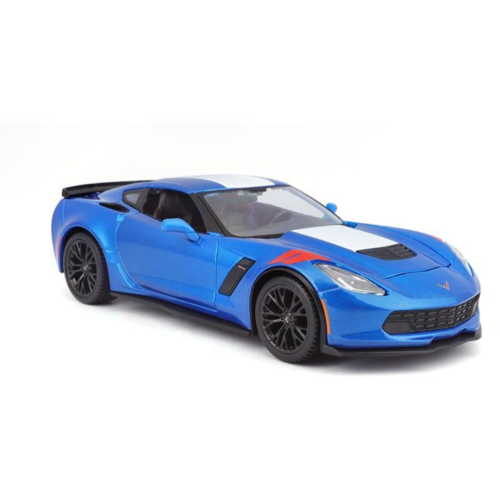 Maisto Corvette Grand Sport 2017 1:24 modrá metalíza