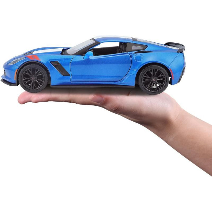 Maisto Corvette Grand Sport 2017 1:24 modrá metalíza