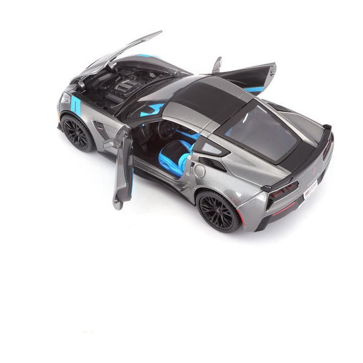 Maisto Corvette Grand Sport 2017 1:24 šedá metalíza