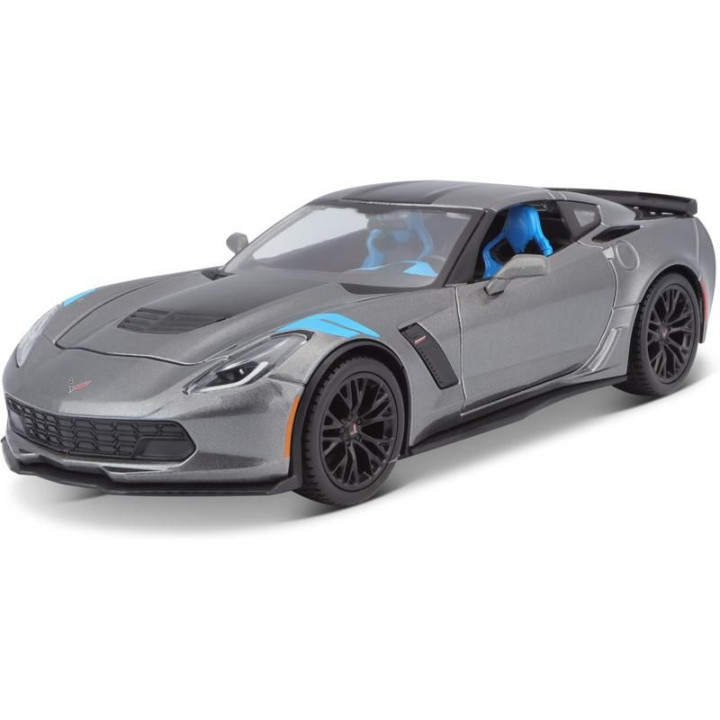 Maisto Corvette Grand Sport 2017 1:24 šedá metalíza