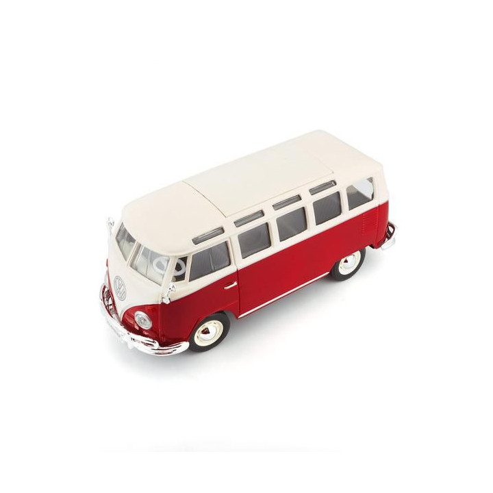 Maisto Volkswagen Van Samba 1:25 bílo/červená