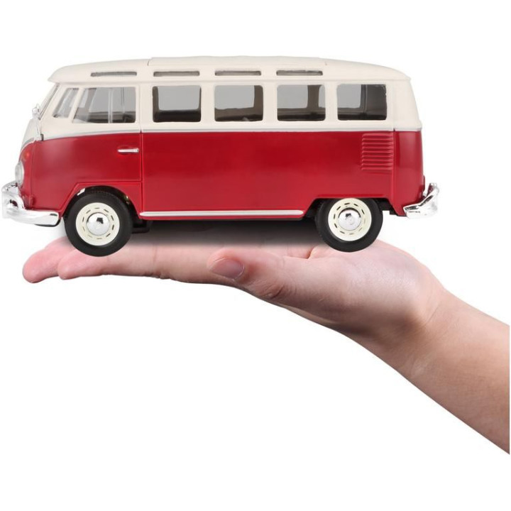 Maisto Volkswagen Van Samba 1:25 bílo/červená