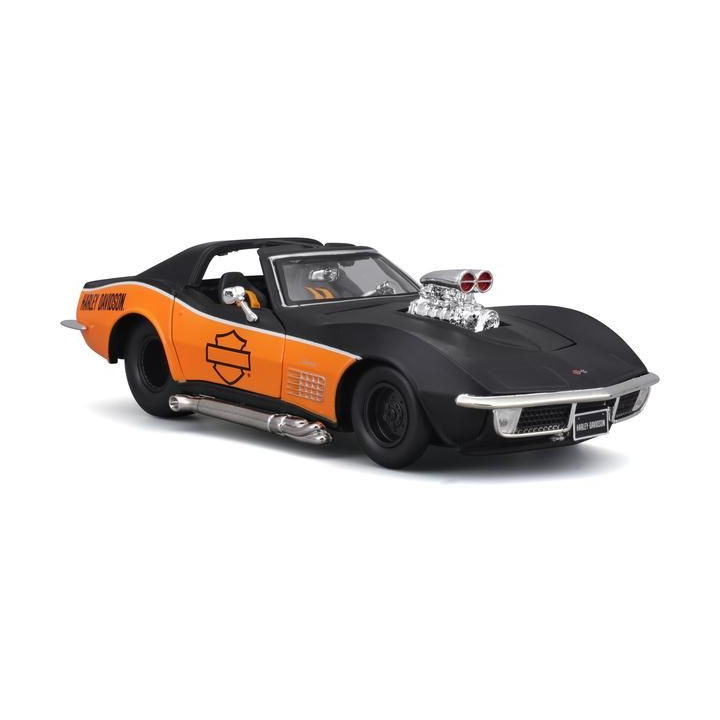 Maisto Harley-Davidson Custom - Chevrolet Corvette 1970 1:24