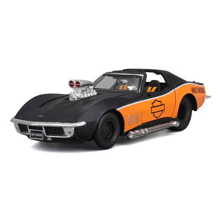 Maisto Harley-Davidson Custom - Chevrolet Corvette 1970 1:24