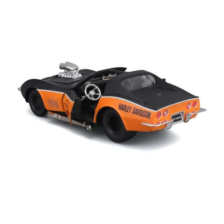 Maisto Harley-Davidson Custom - Chevrolet Corvette 1970 1:24