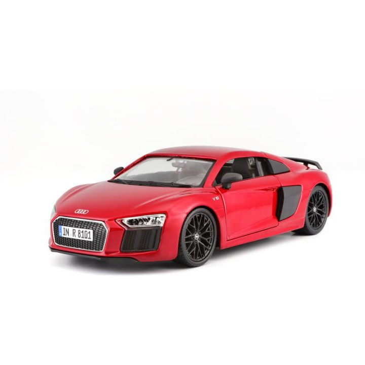 Maisto Kit Audi R8 V10 Plus 1:24 červená metalíza