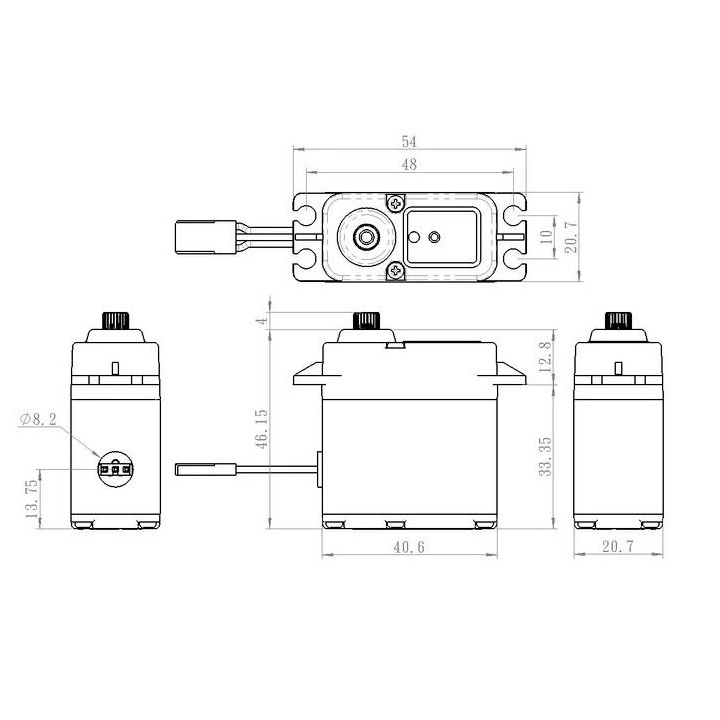 SW-1212SG+ WATERPROOF HiVolt Digitální servo (52kg-0,13s/60°)