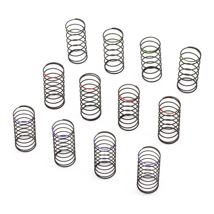 Axial pružiny tlumiče 6mm (fialová, červená, zelená): SCX24