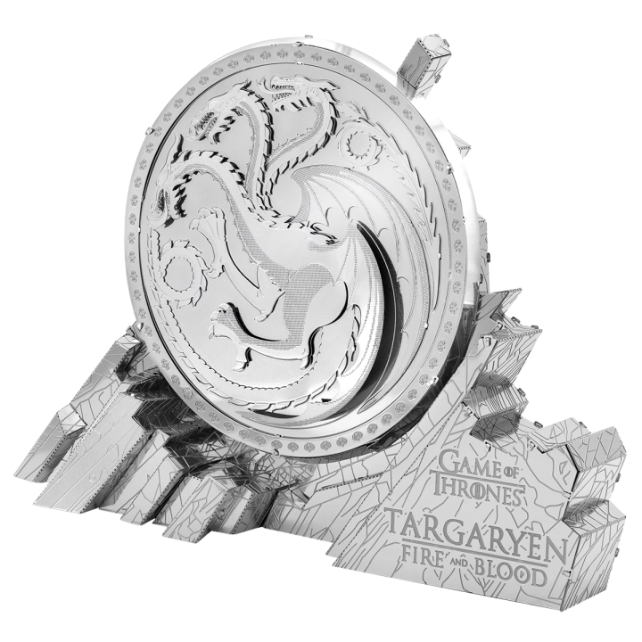 Metal Earth Luxusná oceľová stavebnica Hra o tróny - Znak rodu Targaryen