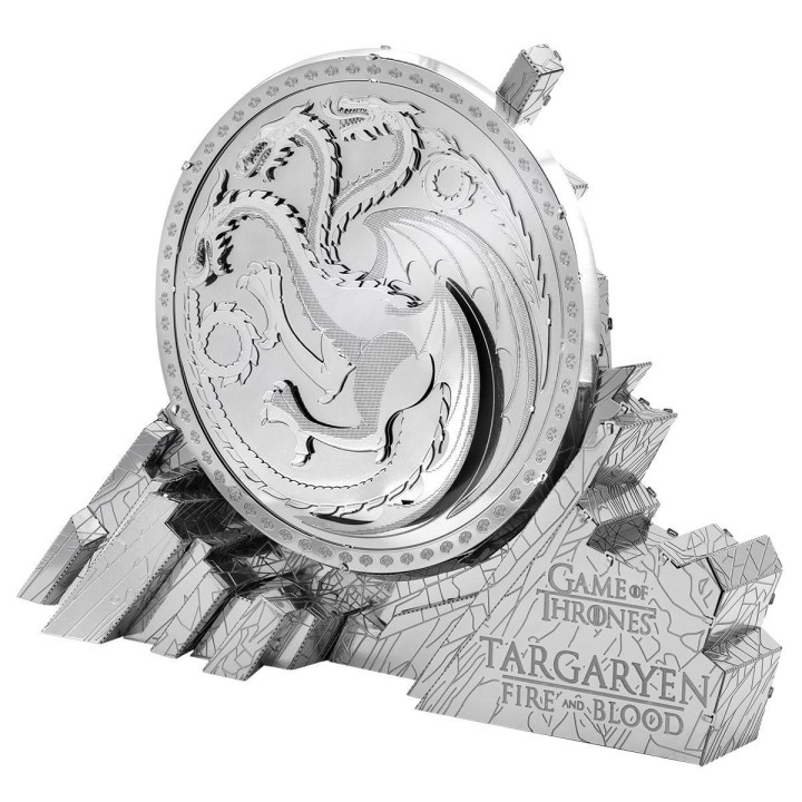 Metal Earth Luxusná oceľová stavebnica Hra o tróny - Znak rodu Targaryen