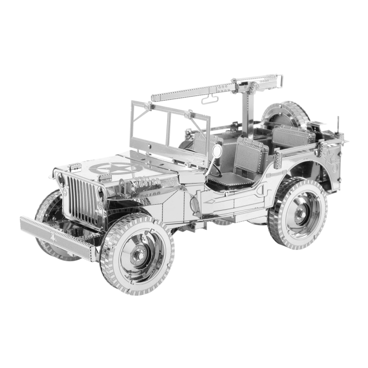 Metal Earth Luxusná oceľová stavebnica Willys Jeep