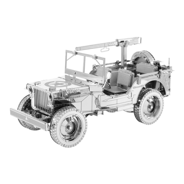 Metal Earth Luxusná oceľová stavebnica Willys Jeep