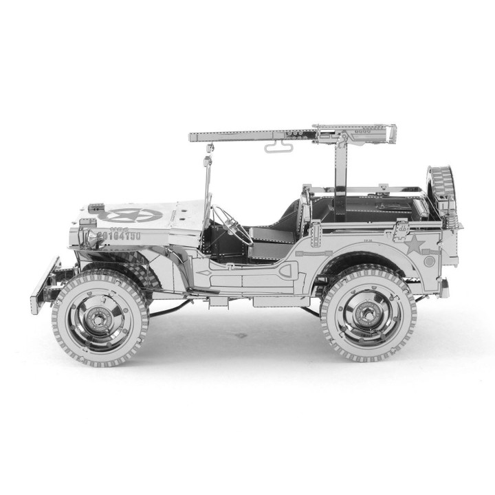 Metal Earth Luxusná oceľová stavebnica Willys Jeep