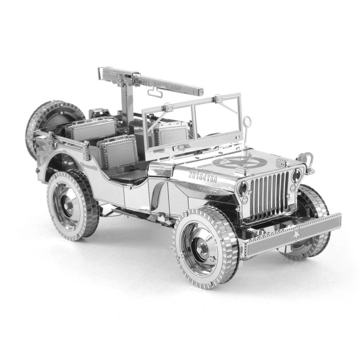 Metal Earth Luxusná oceľová stavebnica Willys Jeep