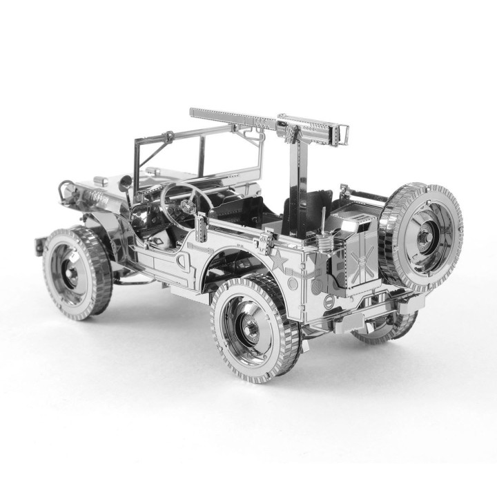 Metal Earth Luxusná oceľová stavebnica Willys Jeep