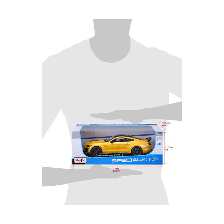 Maisto Mustang Shelby GT500 2020 1:18 žlutá