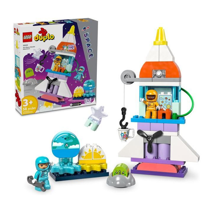 LEGO DUPLO - Vesmírné dobrodružství s raketoplánem 3 v 1