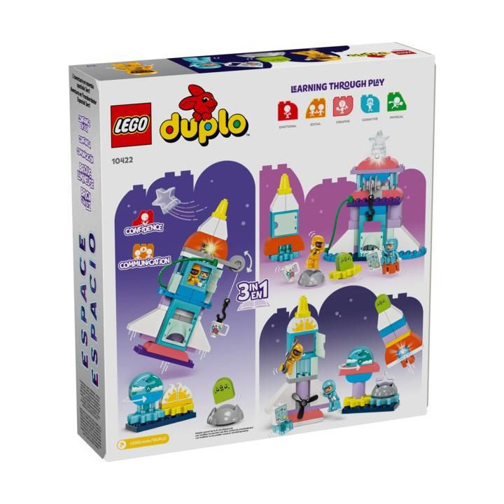 LEGO DUPLO - Vesmírné dobrodružství s raketoplánem 3 v 1