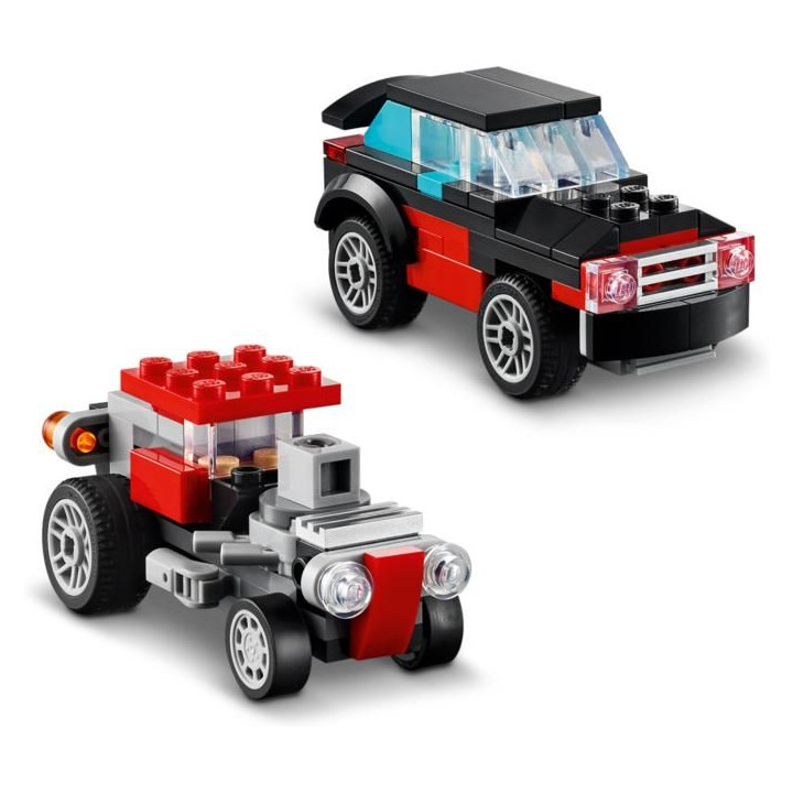 LEGO Creator - Náklaďák s plochou korbou a helikoptéra