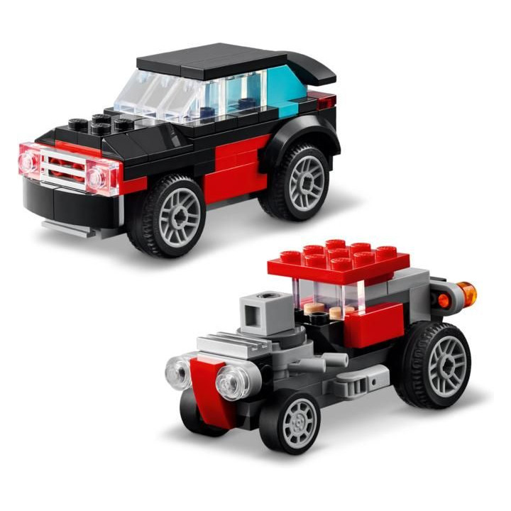 LEGO Creator - Náklaďák s plochou korbou a helikoptéra