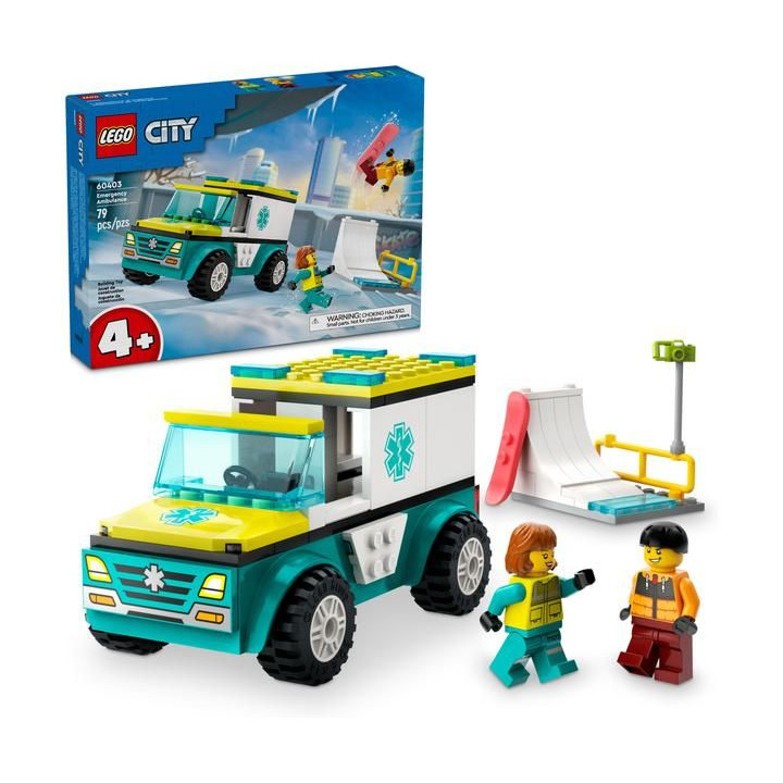 LEGO City - Sanitka a snowboardista