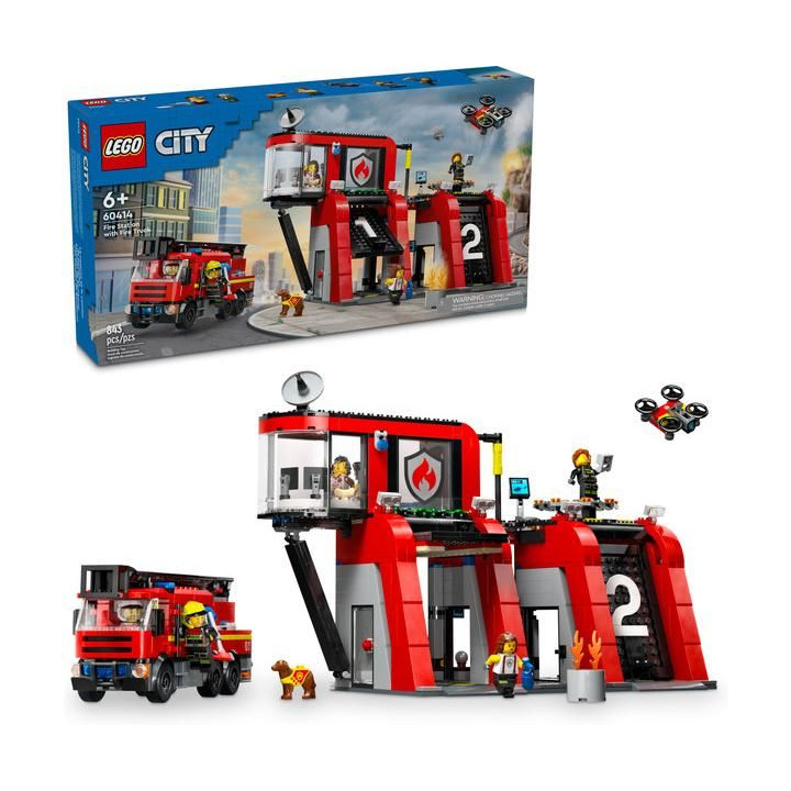 LEGO City - Hasičská stanice s hasičským vozem