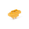 Dvoukolíkový silový konektor se 3,5 mm zlacenými kontakty se zatížitelností max. 60 A. Pro kabely o průřezu max. 3,3 mm2 (12AWG). Přechodový odpor 0,55 mOhm, max. 500 V. Varianta s upevňovacími otvory pro snadné přišroubování do modelu a jednodušší zapojování/rozpojování. Kompatibilní s běžnými XT60 (KAV36.140) a XT60 PRO (KAV36.141) konektory. Balení 2ks.