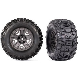 Traxxas kolo 2.8", disk uhlově šedý, pneu Sledgehammer (2)