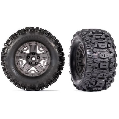 Traxxas kolo 2.8", disk uhlově šedý, pneu Sledgehammer (2)