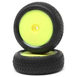 Losi kolo s pneu Taper Pin, přední, žlutý disk (2): Mini-B