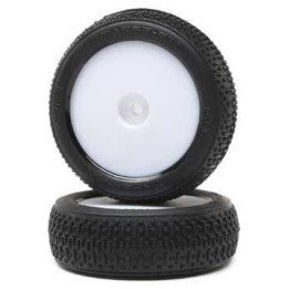 Losi kolo s pneu Taper Pin, přední, bílý disk (2): Mini-B