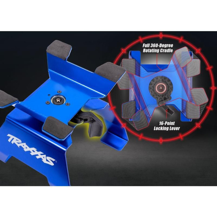 Traxxas stojánek na auta malý modrý