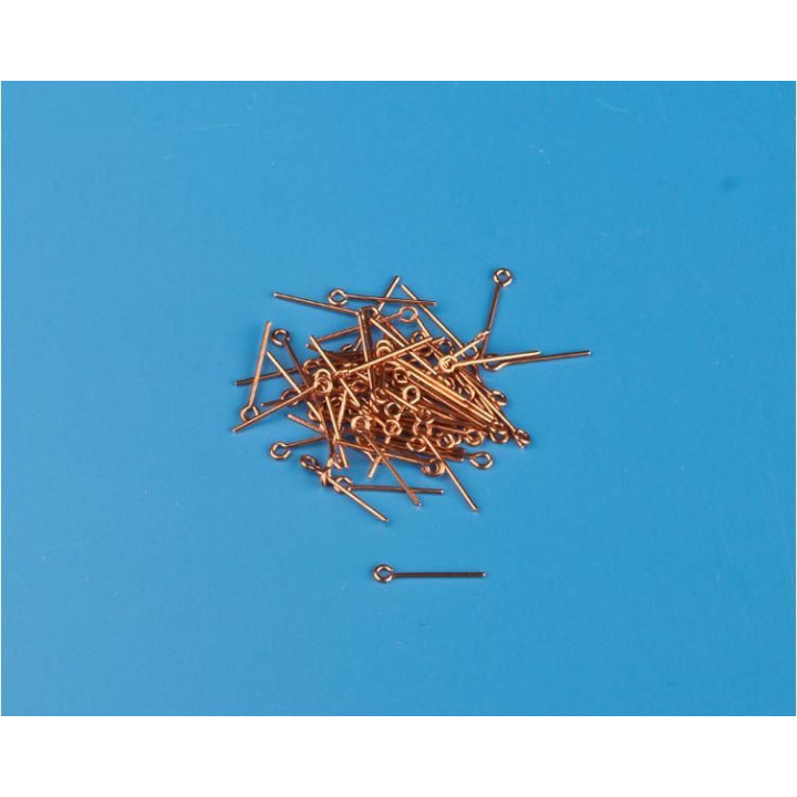 Krick Čep s okem měděný 2x11mm (cca 100)