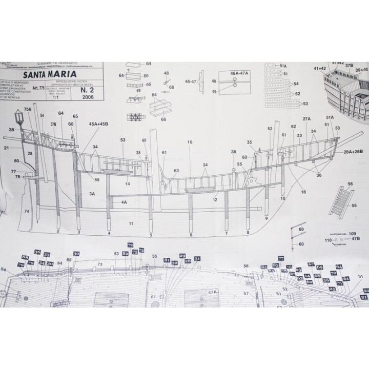Mantua Model Santa Maria 1:50 kit