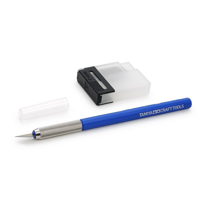 Tamiya Modeler's Knife Blue incl. 25 Blades / skalpel