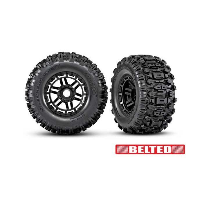 Traxxas kolo 2.9/3.8", disk černý, pneu Sledgehammer All-Terrain belted (2)