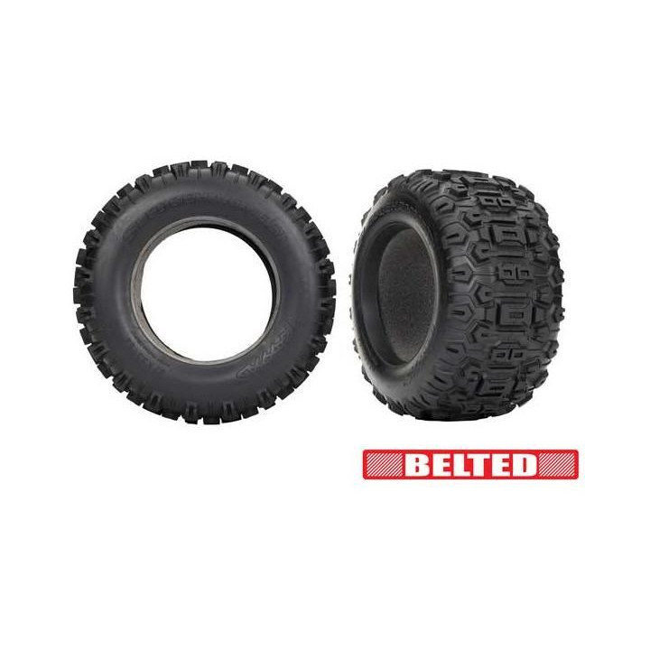 Traxxas pneu 3.8" Sledgehammer (belted) (2)