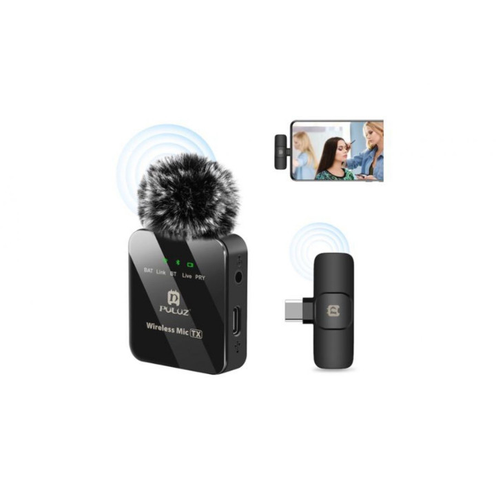 2.4GHz Type-C Wireless Lavalier Microphone (With Battery)