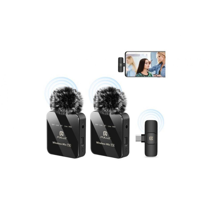 2in1 2.4GHz Type-C Wireless Lavalier Microphone (With Battery)
