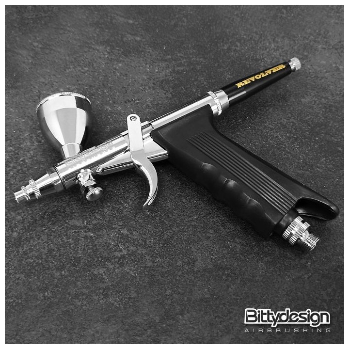 Bittydesign Revolver - víceúčelová airbrush pistole s 0,3/0,5/0,8mm tryskou