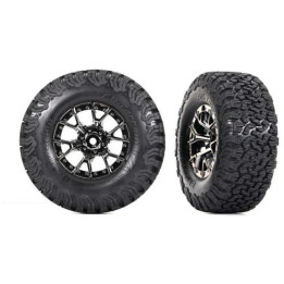 Traxxas kolo 2.2/3.0", disk Raptor R černý chrom, pneu BFGoodrich T/A KO2 (2)