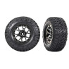 Kompletní kola pro RC modely SCT 1:10 (4WD přední a zadní / 2WD zadní). Disk Raptor R černý chrom s pneumatikami BFGoodrich T/A KO2 s vložkou. Rozměr disku 2.2/3.0". Celkový rozměr 114x43 mm (4.5″ x 1.7″). Unašeč je šestihran 12mm.