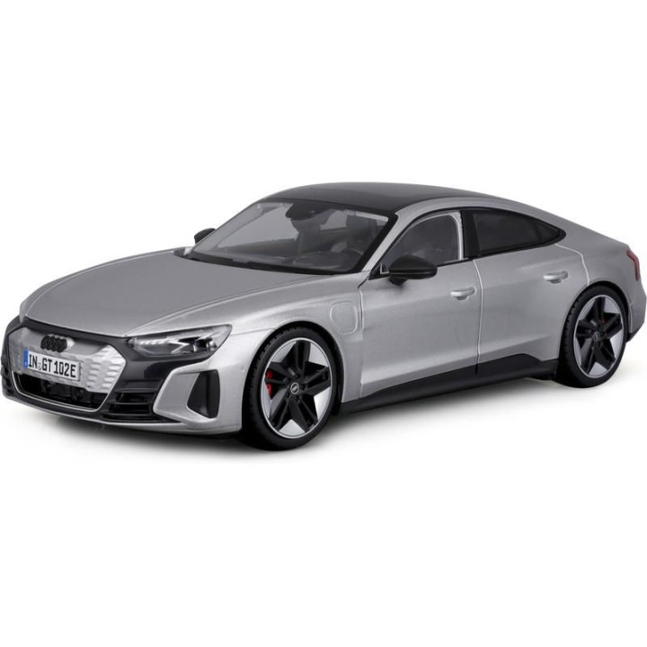 Bburago Audi RS E-tron GT 1:18 stříbrná