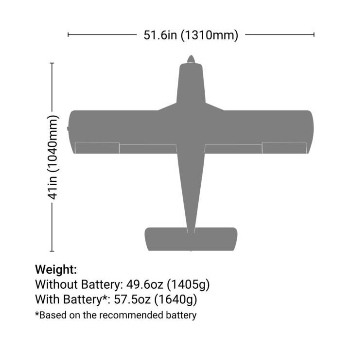 E-flite Cherokee 1.3m AS3X SAFE Select BNF Basic