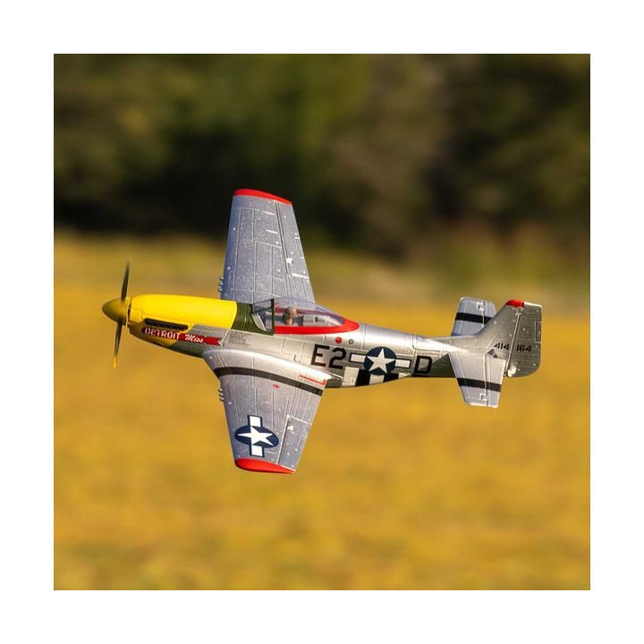 E-flite UMX P-51D Mustang “Detroit Miss” AS3X Safe Select BNF Basic